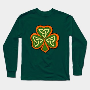 Celtic Shamrock Long Sleeve T-Shirt